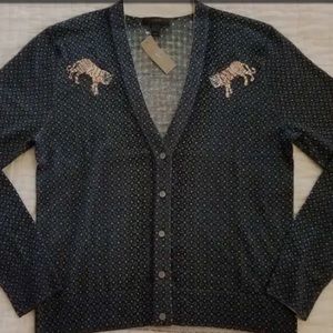 J Crew tiger sweater NWOT M